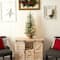 3ft. Pre-Lit Artificial Christmas Tree in Burlap Base, Clear LED Lights